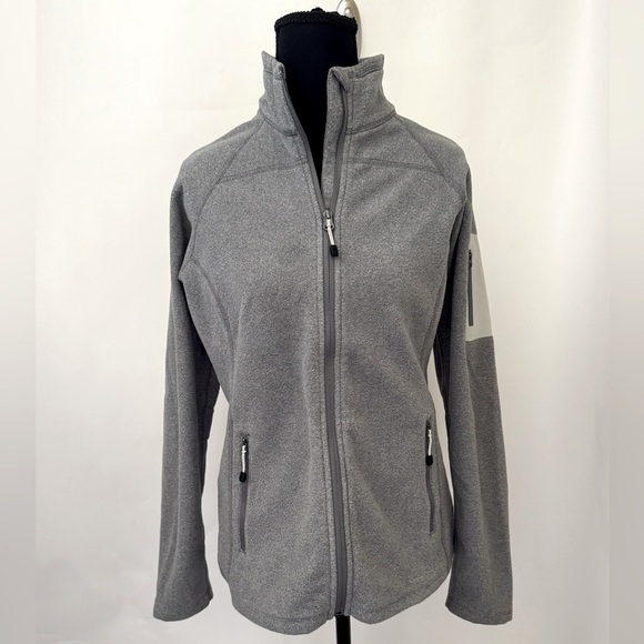 Eddie Bauer First Ascent Fleece Sweater Gorpcore Knit Jacket, Gray, Size M/P - Picture 2 of 16